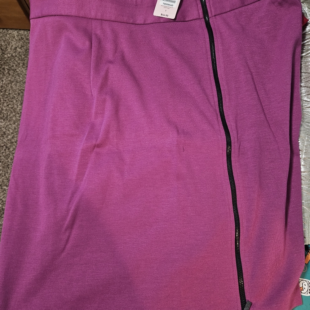 Hollyhock zip split skirt